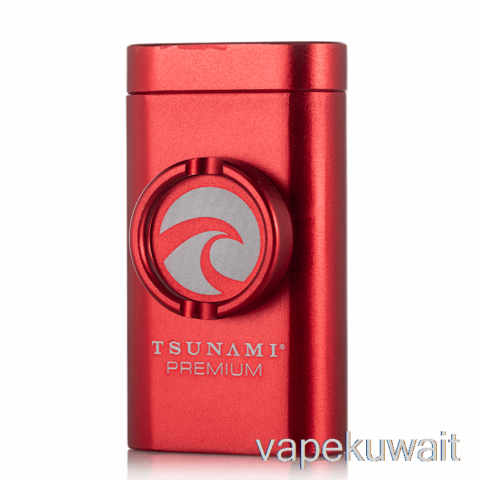 تسونامي المخبأ والمطحنة مجموعات جراب Vape الأحمر